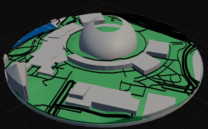 National Stadium as a 3D-printable model
